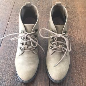 Faux Suede Ankle Boots